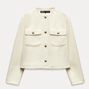 Nwt-Zara- Soft Pocket Jacket-XS